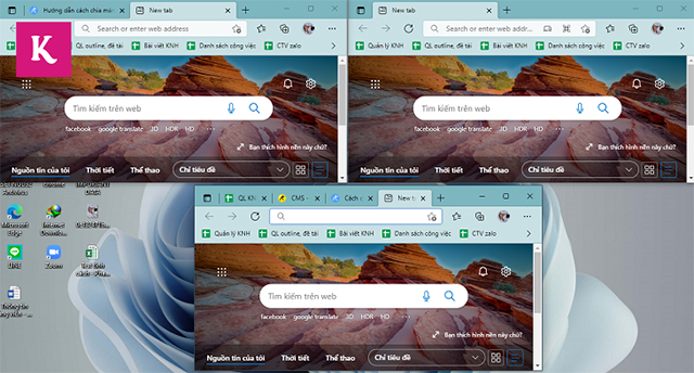 cách mở nhiều tab trên máy tính