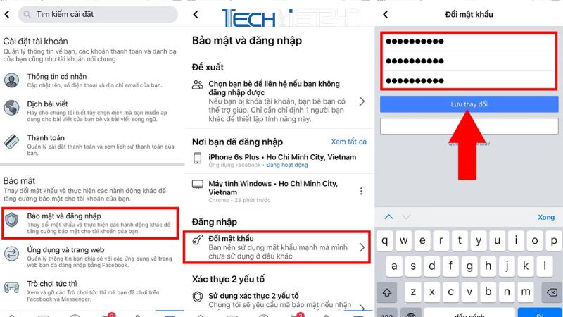 Cách đổi mật khẩu Facebook 