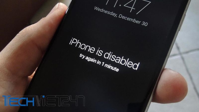  iPhone 5 bị vô hiệu hó