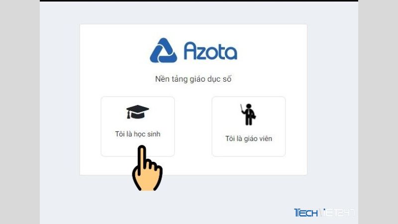 đăng ký Azota cho học sinh cực đơn giản
