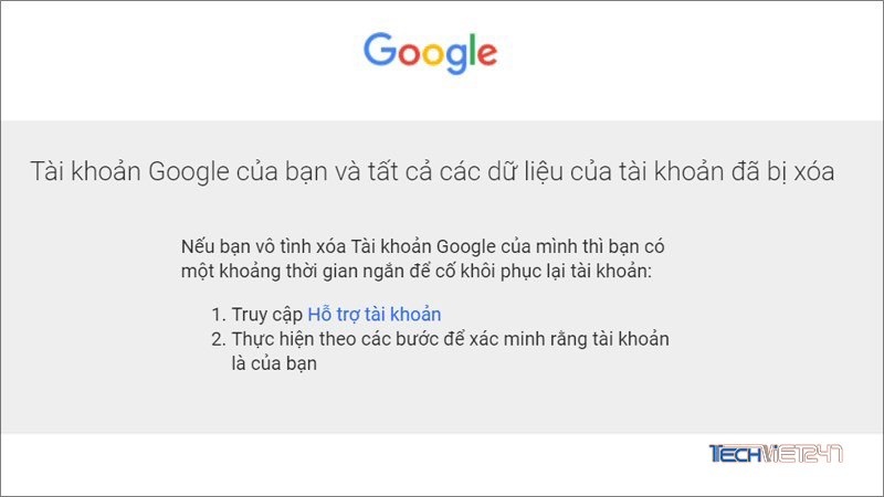 cách xóa tài khoản google 